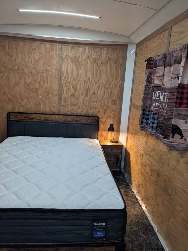 Red Trailer #4 (Sleeps 2) Located in Klamath Campground site 15 (Bring your own bedding. No smoking, no pets.)