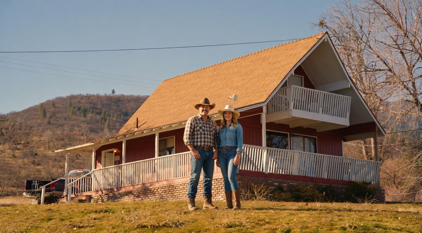Rustic cabins and lodging for shared ranch owners in Northern California